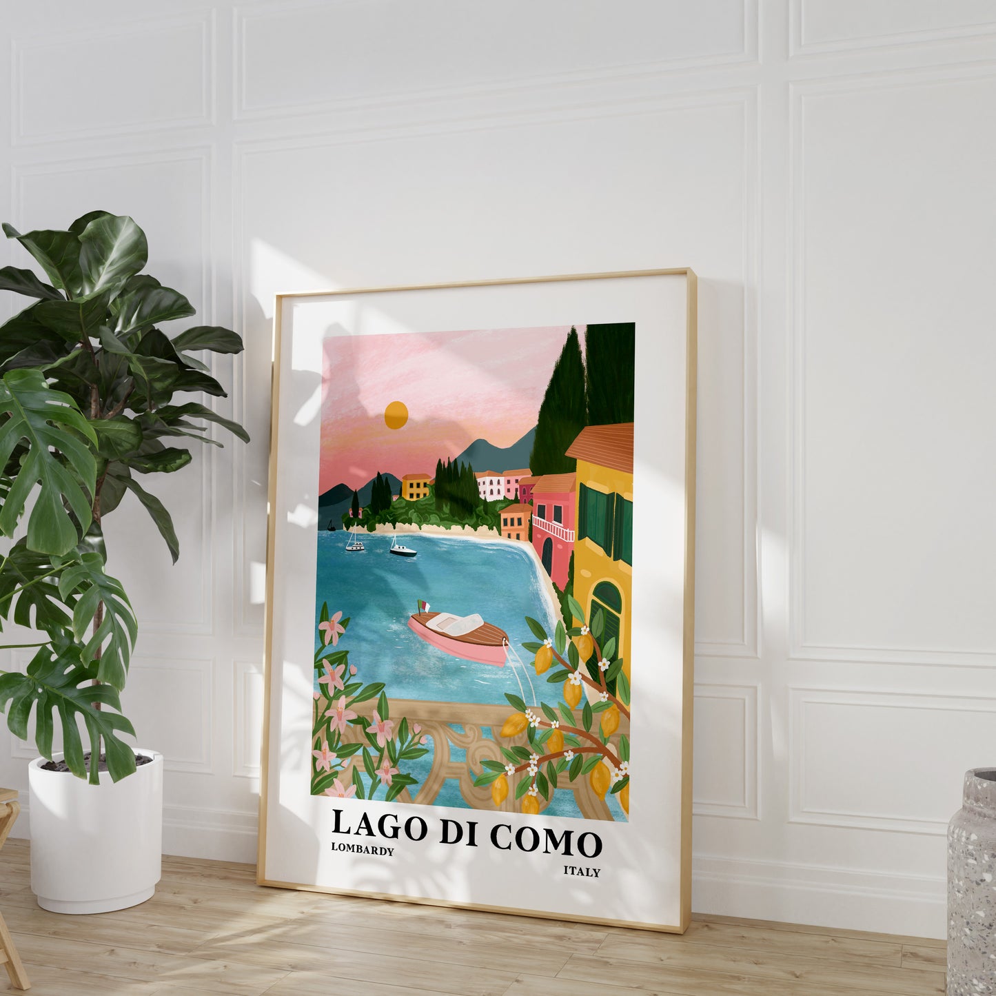 Lake como, Italy print