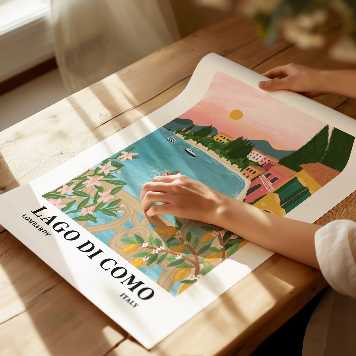 Lake como, Italy print