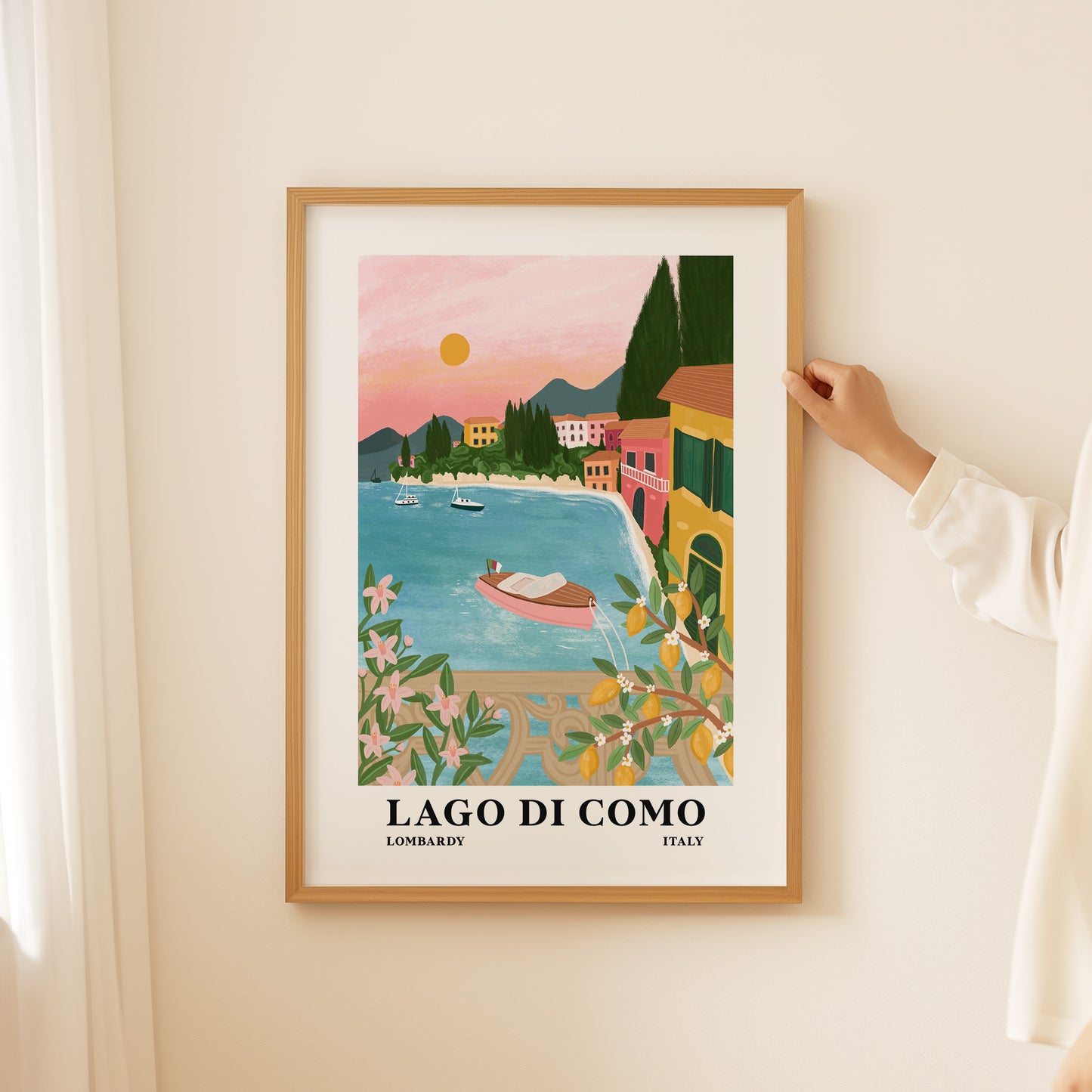 Lake como, Italy print