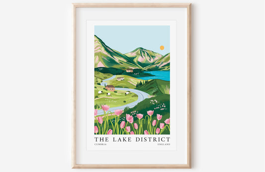 The lakes, England print